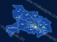 航线图 - category-work,geo,series-effectScatter,series-lines,tooltip