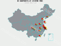 中国新一线城市房价 - category-work,geo,grid,series-bar,title