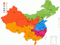 地图分区 - category-work,series-map,title,toolbox,tooltip,visualMap