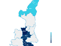 陕西省地图显示及自定义label说明 - category-work,series-map,toolbox,tooltip,visualMap