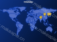 世界流量统计 - category-work,geo,legend,series-map,series-scatter,title,tooltip,visualMap