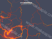 XXX公园游客游览轨迹 - category-work,mapbox,series-lines3D,title