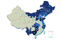 线图-颜色随机分配 - category-work,geo,series-effectScatter,series-lines,series-map,tooltip
