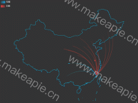 国界线框 + lines  - 