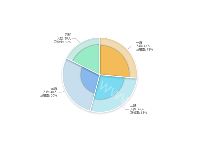 极坐标+饼图 - category-work,polar,series-bar,series-pie,tooltip