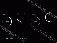 多个饼图 - category-work,series-gauge,series-pie,title,tooltip