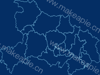 湖北省各市区人数图 - category-work,geo,series-scatter,tooltip,visualMap