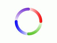 圆角饼图 - category-work,polar,series-bar,tooltip