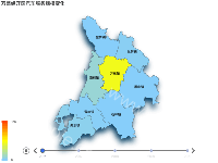 万盛经开区汽车服务规模变化1 - category-work,geo,series-map,timeline,title,toolbox,tooltip,visualMap