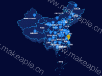 中国地图 - category-work,geo,series-map,series-scatter