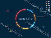 饼图 - category-work,legend,series-pie,tooltip