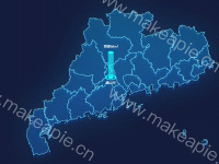 测试 - category-work,geo,series-lines,series-map,series-scatter,tooltip