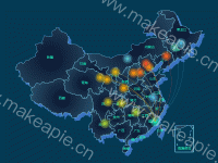 模拟3D地图——迁徙图 - category-work,geo,series-effectScatter,series-lines,series-map