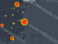 全国36城无人区数量 - brush,category-work,dataZoom,geo,grid,series-bar,series-effectScatter,series-scatter,title,toolbox,tooltip