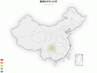 重楼标本热力分布 - axisPointer,category-work,geo,series-heatmap,title,visualMap