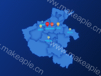 气泡图 - category-work,geo,grid,series-scatter,title,tooltip,visualMap
