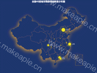 全国数据请求量 - category-work,geo,legend,series-effectScatter,series-map,series-scatter,title,tooltip