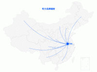 有方品牌辐射 - category-work,geo,legend,series-effectScatter,series-lines,title,tooltip