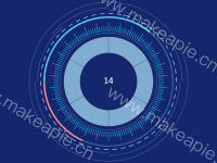 科技感饼图 - category-work,series-gauge,series-pie