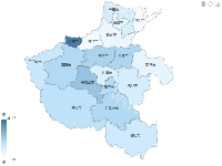 河南省内表现 - category-work,series-map,toolbox,tooltip,visualMap