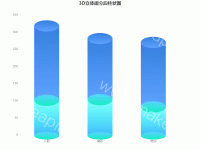 3D立体分段柱状图 - category-work,grid,series-bar,series-pictorialBar,title,tooltip