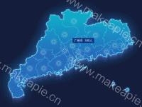 广东省新生生源地 - category-work,geo,legend,markPoint,series-effectScatter,series-map,series-scatter,tooltip